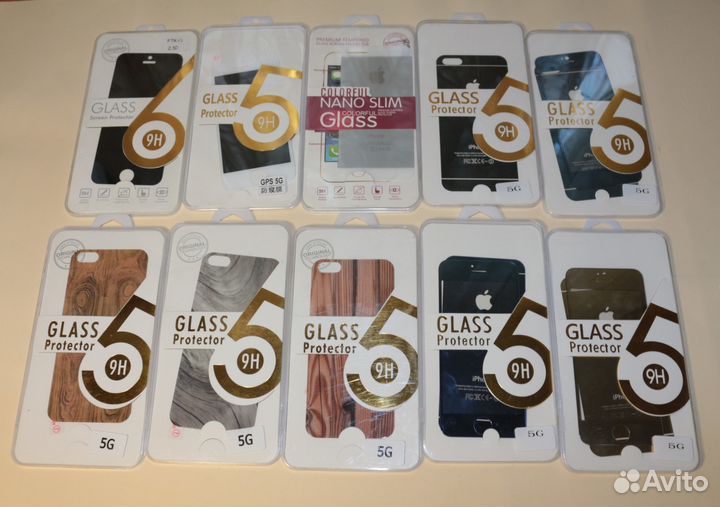 iPhone 5/5S/5SE/5C комплекты защитных стёкл
