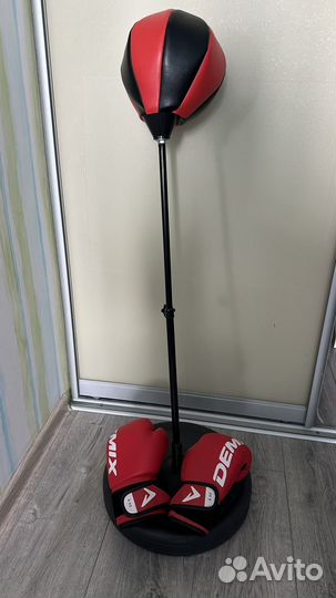 Боксерская груша детская напольная и перчатки