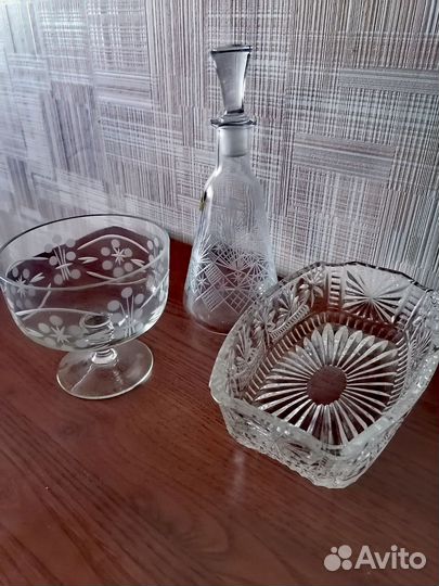 Хрустальная посуда советских времён