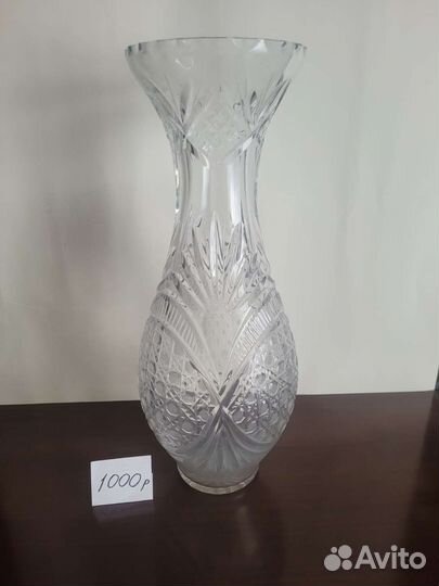 Ваза хрустальная