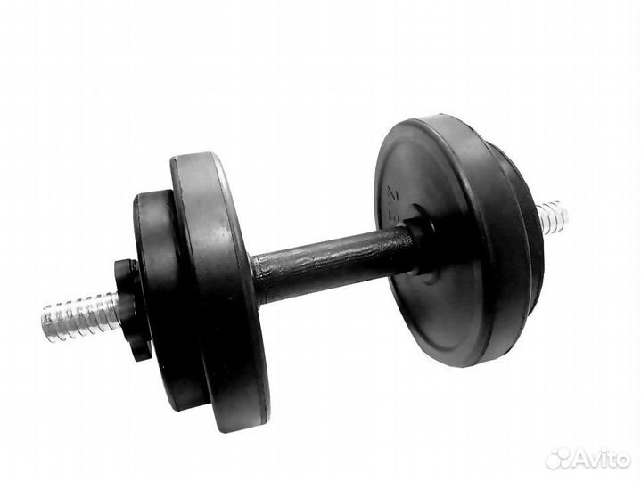 Гантель разборная обрезиненная 7 кг -d26 новые