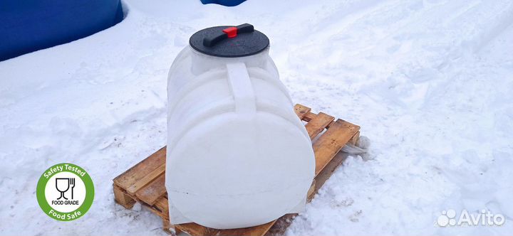 Бочка для воды 200 л / Бак пластиковый