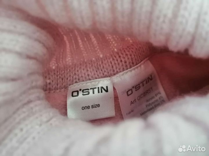 Двухслойная шапка плюс воротничок в подарок