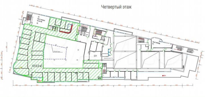 Медицина офис ул.Белинского, от 400 до 1310 м²