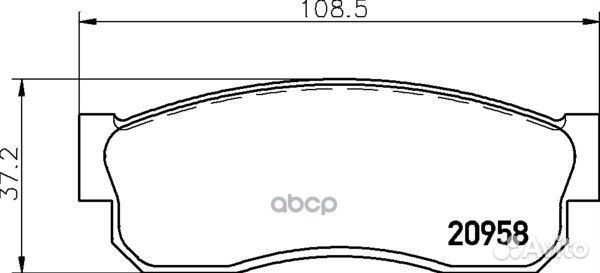 Колодки тормозные дисковые перед (PF-2080)