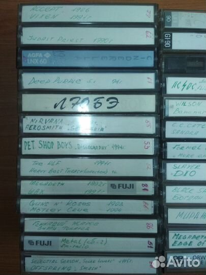 Аудиокассеты хром, металл