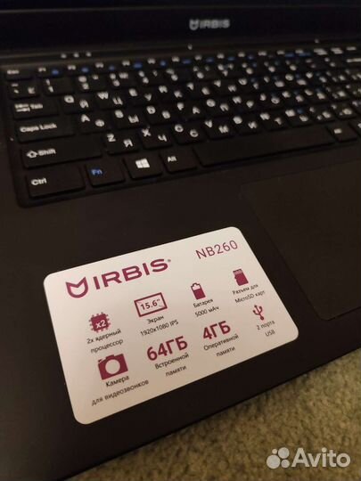 Нетбук irbis nb260