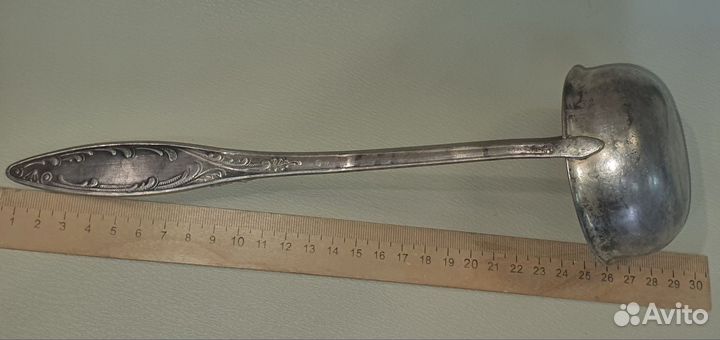 N3. Половник старинный Мельхиор мнц СССР винтажный