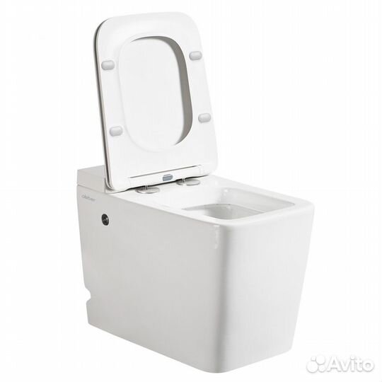 Унитаз Rechteck приставной белый с импульсным смывом