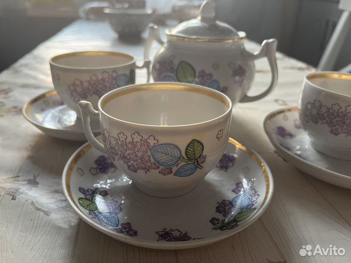 Чайный сервиз Дмитриевский фарфоровый завод