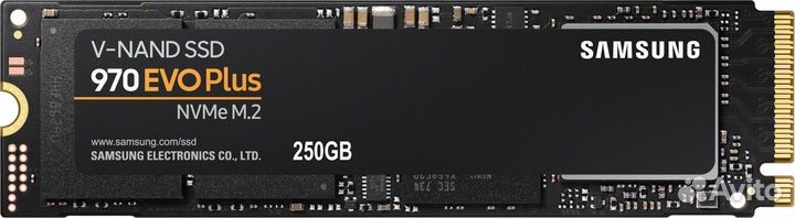 SSD, Samsung, 970EVO plus MZ-V7S250BW, PCi, M.2, 250GB, New