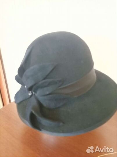 Шапки женские меховые, шляпка чёрная новая