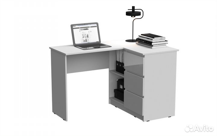 Компьютерный / Письменный Стол Челси угловой (Белы