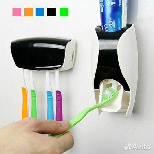Дозатор зубной пасты с держателем для щеток