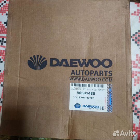 Воздушный фильтр Daewoo