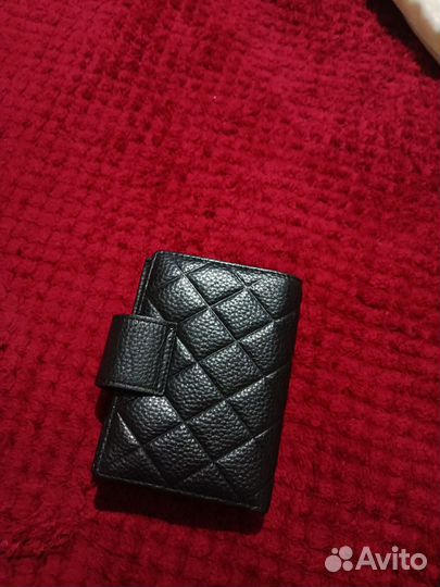 Кошелек женский натуральная кожа черный