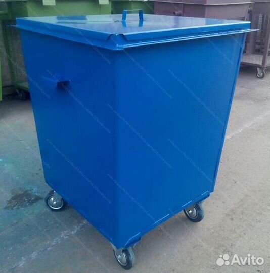 Контейнер мусорный с крышкой 0,75 м3 Арт ж11112