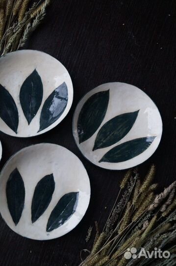 Пиалы керамика ручной работы. Тарелки керамические