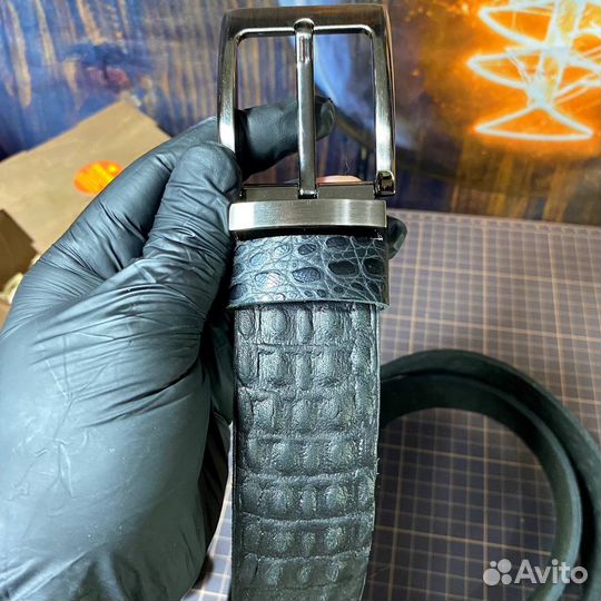Мужской кожаный ремень ручной работы