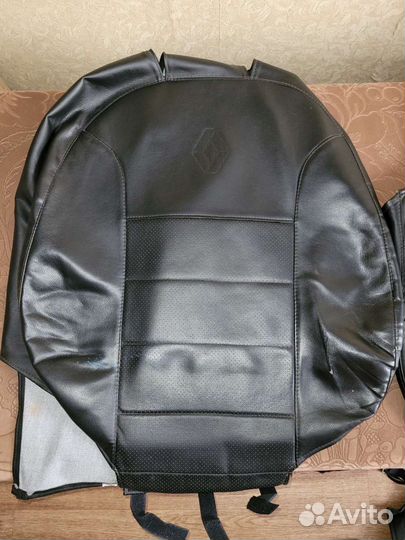 Авточехлы из экокожи для sandero 2014