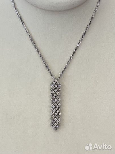 Золотое Колье с бриллиантами 0.78ct