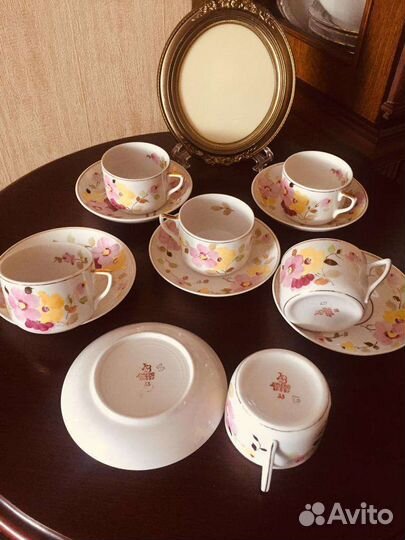 Набор чайных пар Дулёвский фарфор 59 г