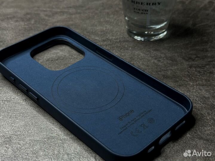 iPhone 15 Pro. FineWoven Case Pacific Blue