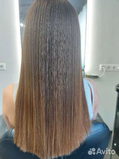 Кератиновое выпрямление ботокс волос нанопластика