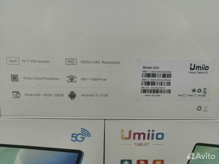 Планшет umiio s24 4gb/128gb + клавиатура