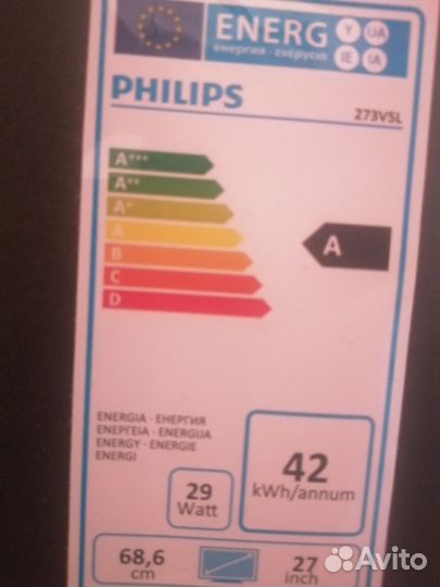 Монитор 27 дюймов philips 273v 5L