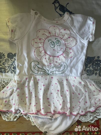 Платье боди для девочки 62