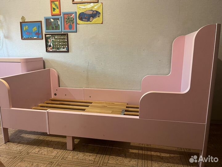 Детская кровать IKEA раздвижная Бусунге