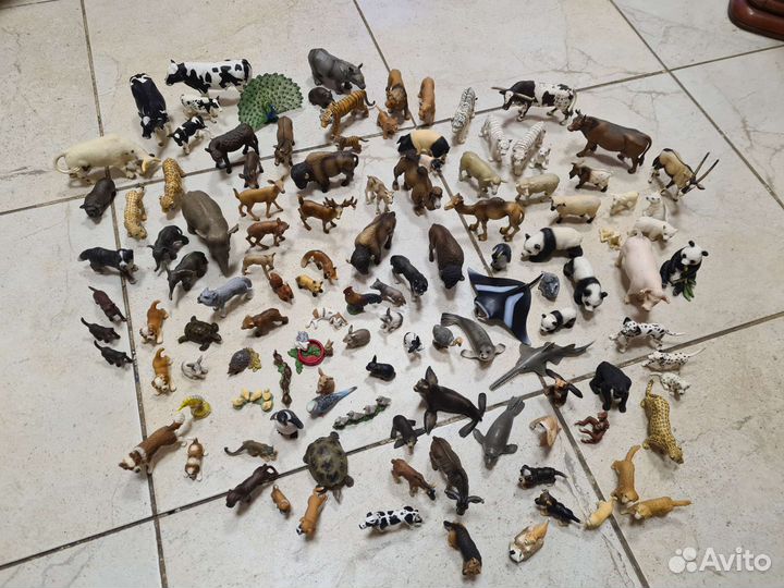 Фигурки schleich 120шт