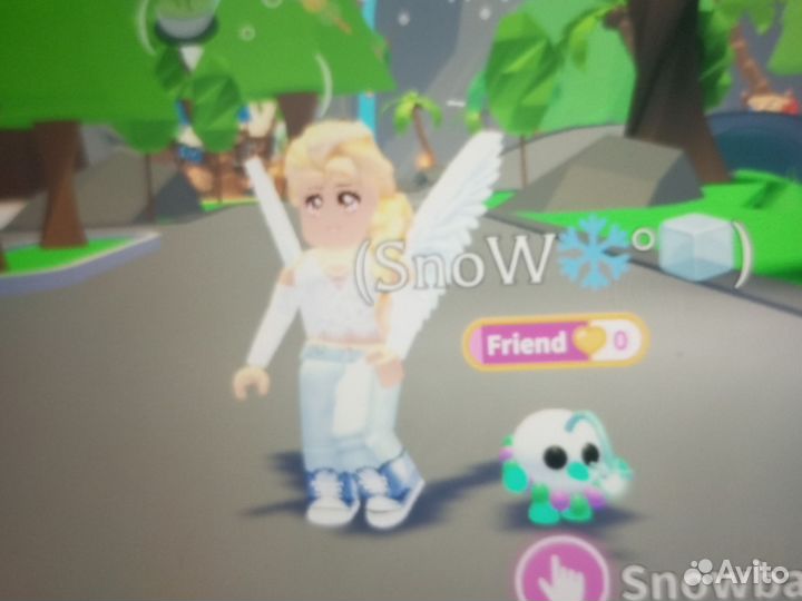 Адопт ми неон флай райд пет снежный мяч