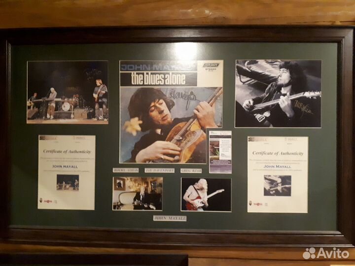 Коллекция меморабилий с автографами Сертификаты