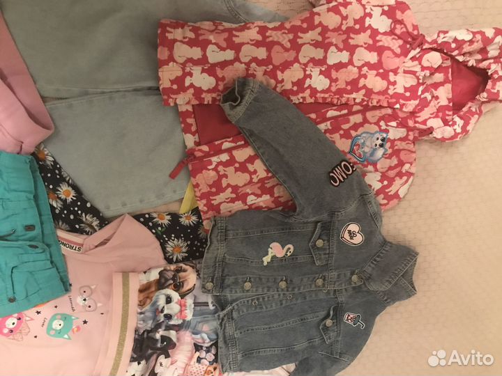 Детские вещи пакетом для девочки 104-110