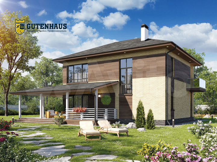 Коттедж 142 м² на участке 7 сот.