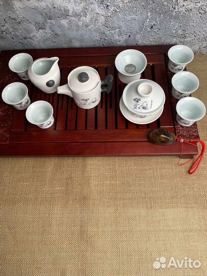 Китайский сервиз чайной для церемонии 7