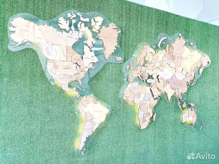 Карта России с подсветкой