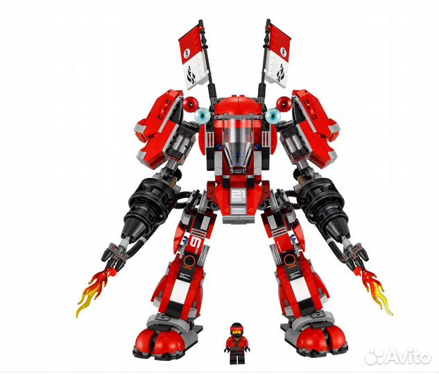 Конструктор Ниндзя Огненный робот Кая 4025