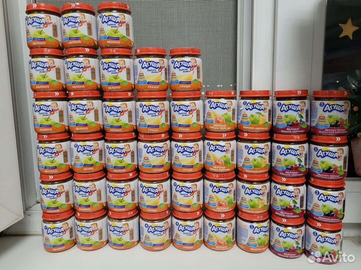 Фруктовое пюре агуша