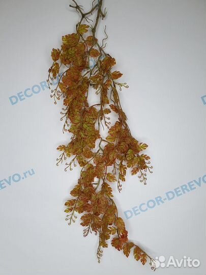 Ветка ампельная монстера реалистичная искусств