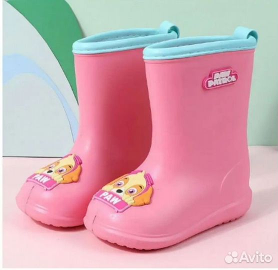 Сапоги резиновые для девочки 21
