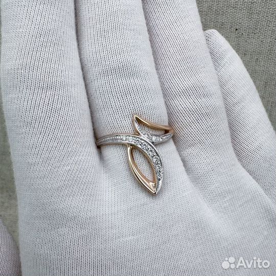 Кольцо с фианитами. Размер 17,5, №Z540159N1