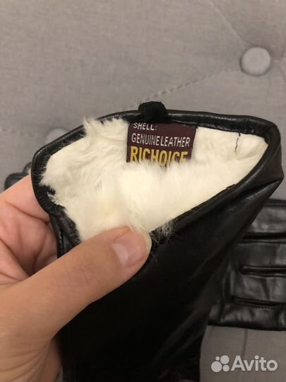 Перчатки женские натуральная кожа зимние