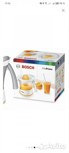 Соковыжималка электрическая bosch vita press