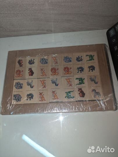 Деревянное домино для детей