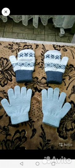 Шапки, воротники, перчатки для мальчика (7шт.)