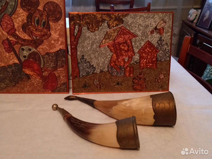 Сувенир рог. Панно