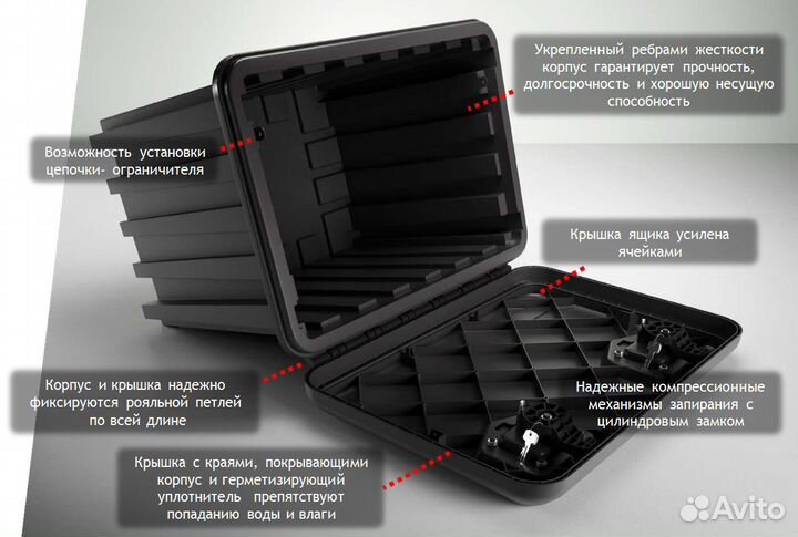 Ящик инструментальный 655х450х470 Италия